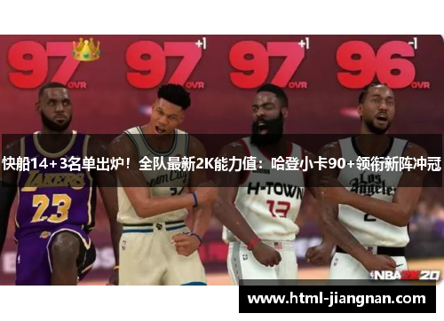 快船14+3名单出炉！全队最新2K能力值：哈登小卡90+领衔新阵冲冠